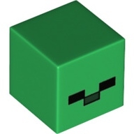 Lego hlava Minecraft, zelená (6103090, 6162390)